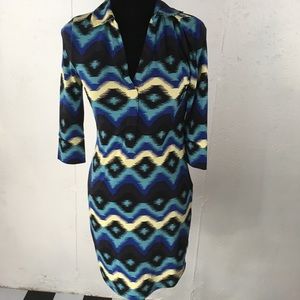 Rachel Roy Collared V-neck Dress